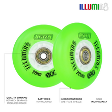Load image into Gallery viewer, illumin8 LED Light Up Wheel - Green