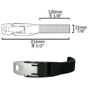 Super Rental INLINE Aluminum TOP Buckle & Receptor