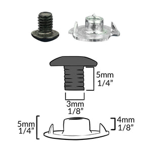 Flush Mount Spike Screw Set | Bag of 10