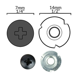 Flush Mount Spike Screw Set | Bag of 10