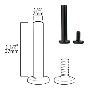 Super Rental INLINE (Aluminum) Axle Bolt (each) - LONG