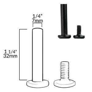 Super Rental INLINE (Alu) Axle Bolt (each) - SHORT